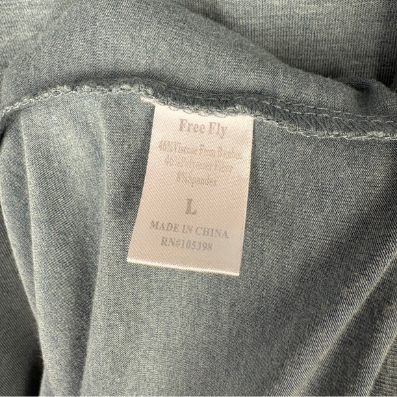 Free Fly Short Sleeve Blue Bamboo Pocket T-Shirt Dress - Picture 7 of 7